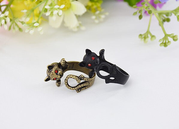 Animal Ring  Hippie Vintage Kitty Wedding Ring Boho Chic - Store4Deals