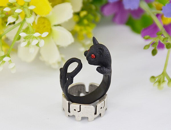 Animal Ring  Hippie Vintage Kitty Wedding Ring Boho Chic - Store4Deals