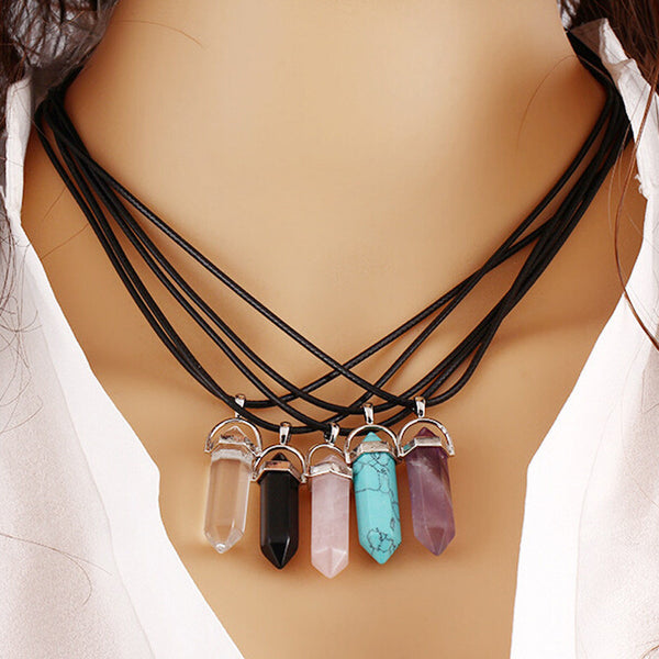 FREE Chakra Pendant Necklace. Natural Stone Reiki