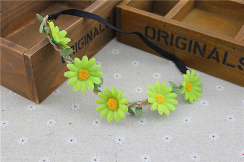 Boho Daisy Hair Bands for Women - Wreath Headbands
