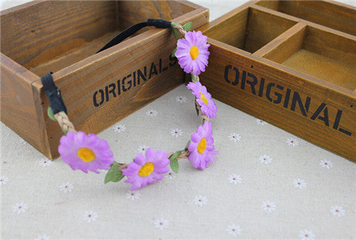 Boho Daisy Hair Bands for Women - Wreath Headbands