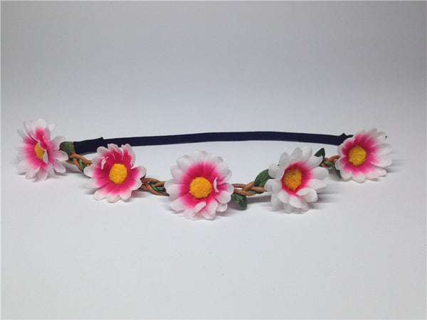 Boho Daisy Hair Bands for Women - Wreath Headbands