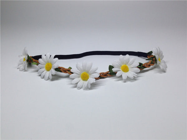 Boho Daisy Hair Bands for Women - Wreath Headbands