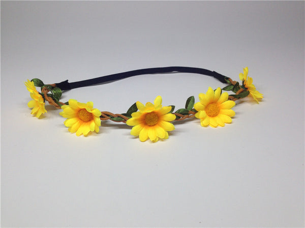 Boho Daisy Hair Bands for Women - Wreath Headbands