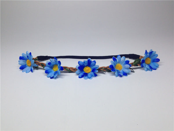 Boho Daisy Hair Bands for Women - Wreath Headbands