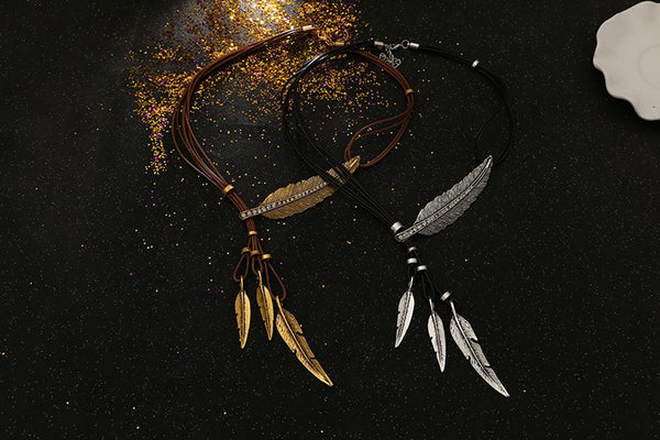 FREE Rope Chain Feather Necklace
