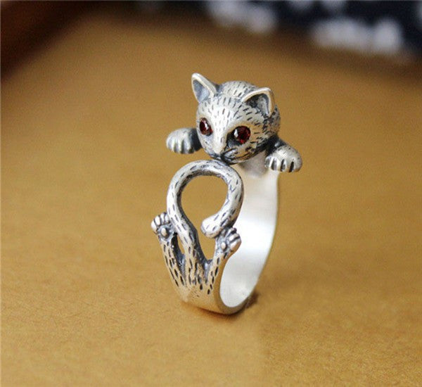 Animal Ring  Hippie Vintage Kitty Wedding Ring Boho Chic - Store4Deals